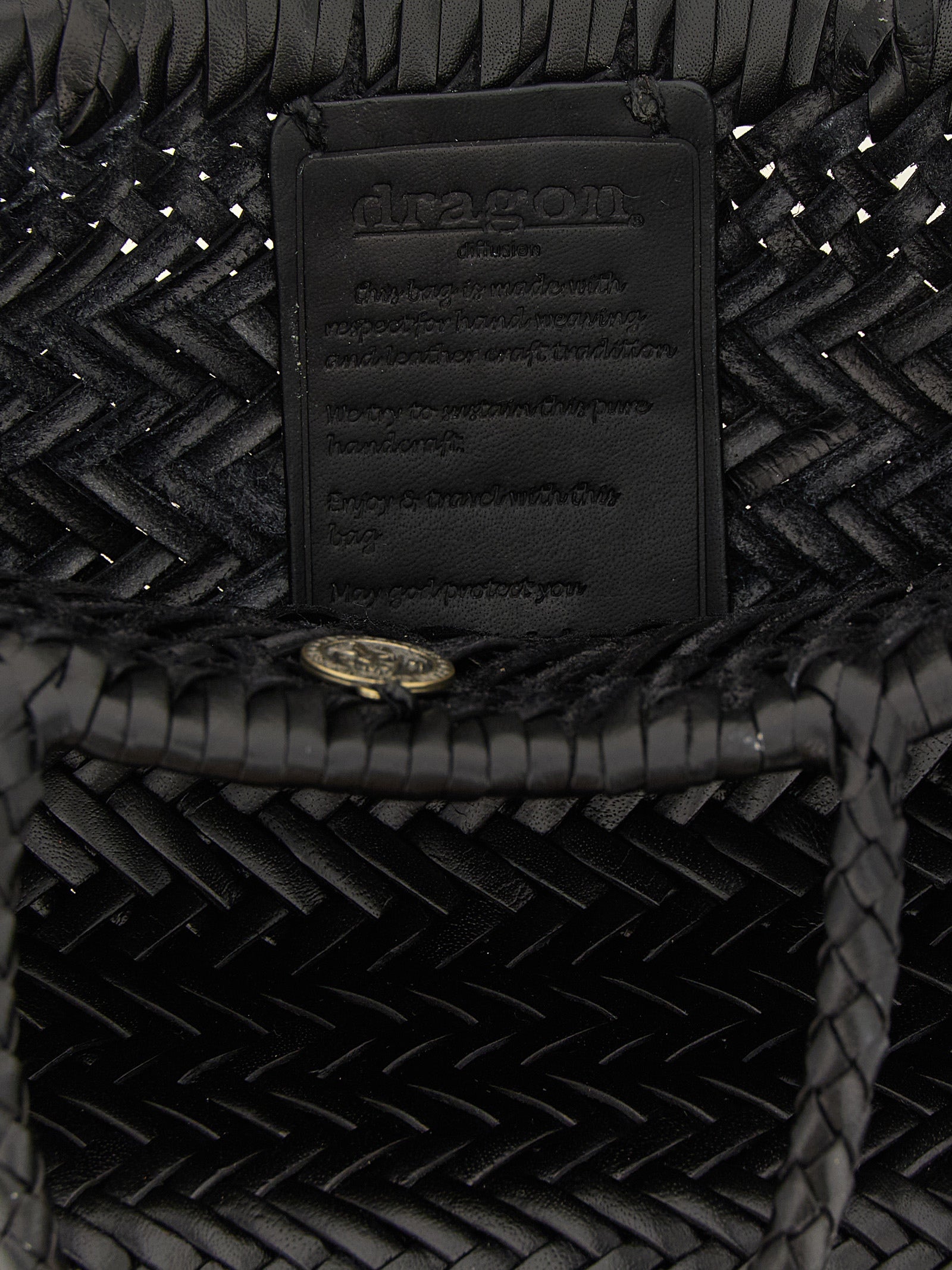 Dragon Diffusion Black Calfskin Mini Handbag