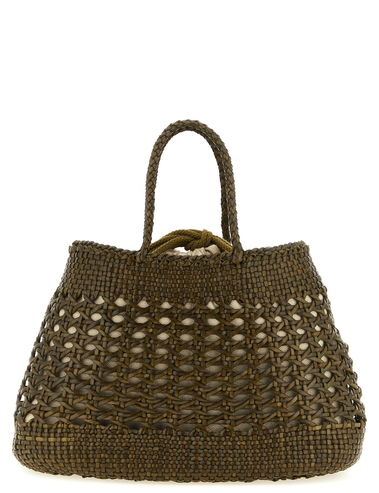 Dragon Diffusion Green Bicolor Calfskin Handbag