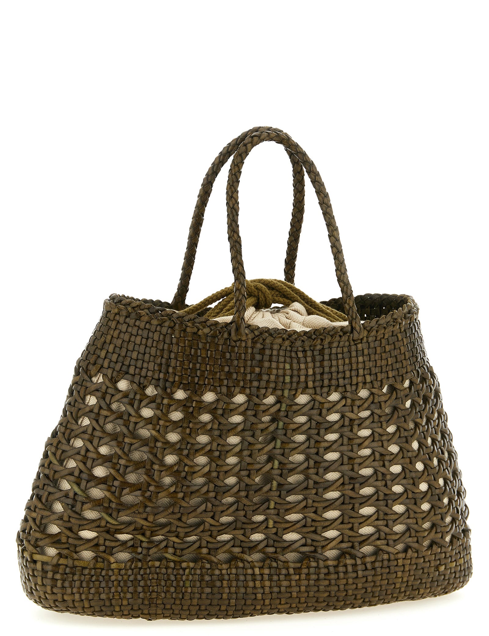 Dragon Diffusion Green Bicolor Calfskin Handbag