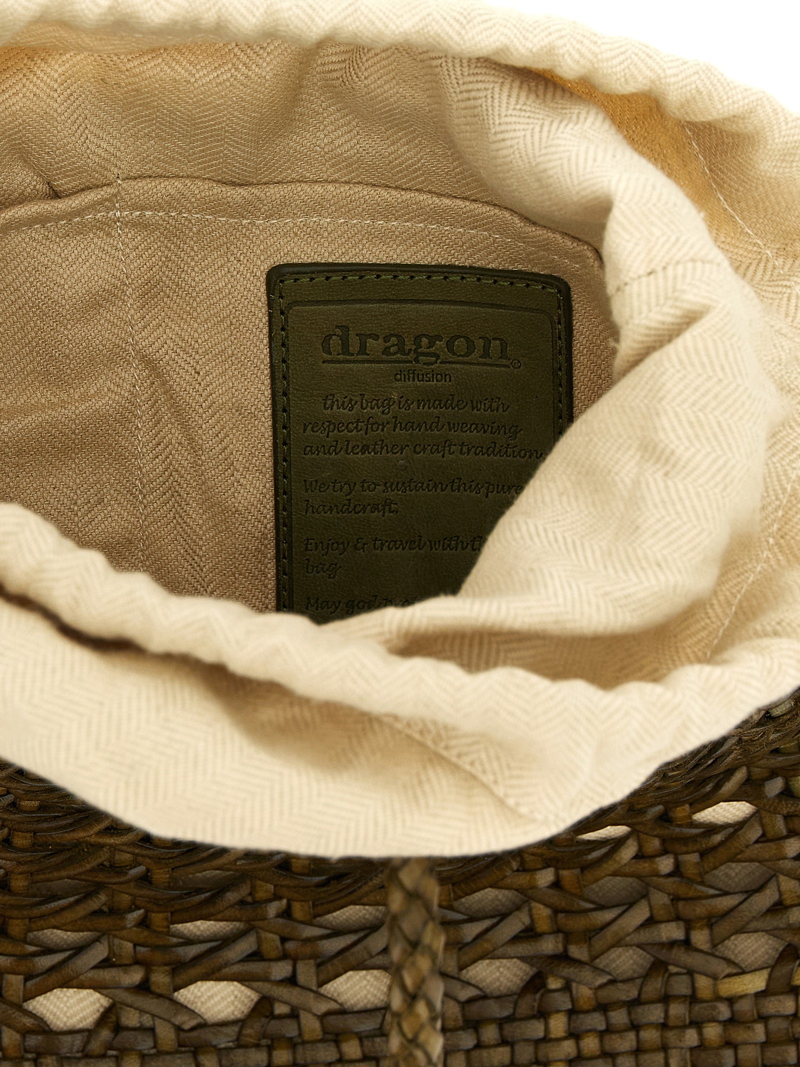 Dragon Diffusion Green Calfskin Handbag