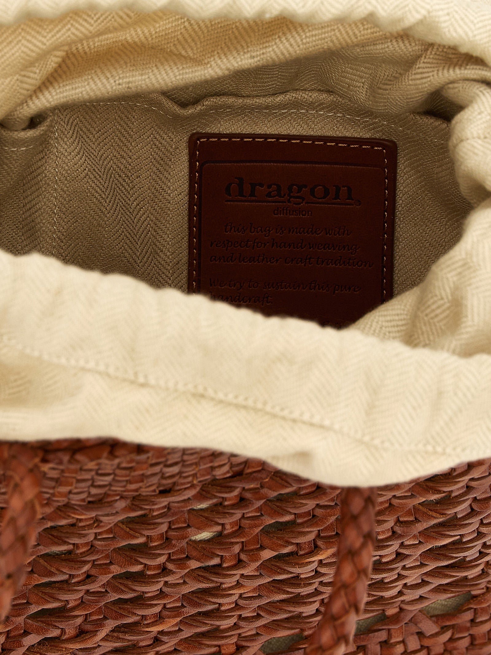 Dragon Diffusion Brown Calfskin Handbag