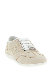 Roger Vivier Beige Polyamide Low Top Sneakers