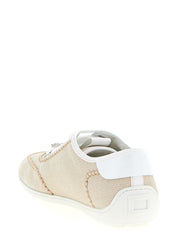 Roger Vivier Beige Polyamide Low Top Sneakers