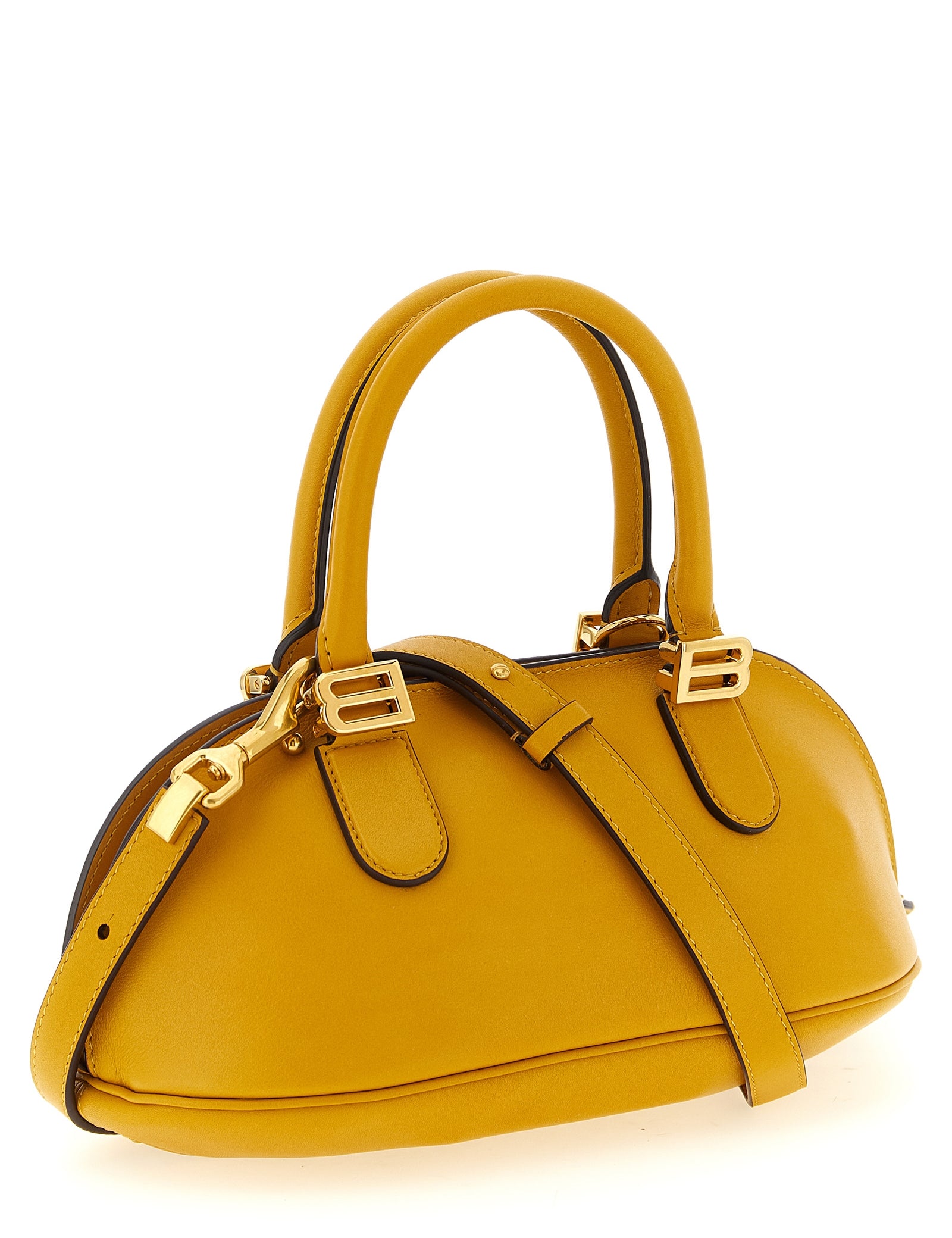 Balenciaga Yellow Calfskin Mini Handbag