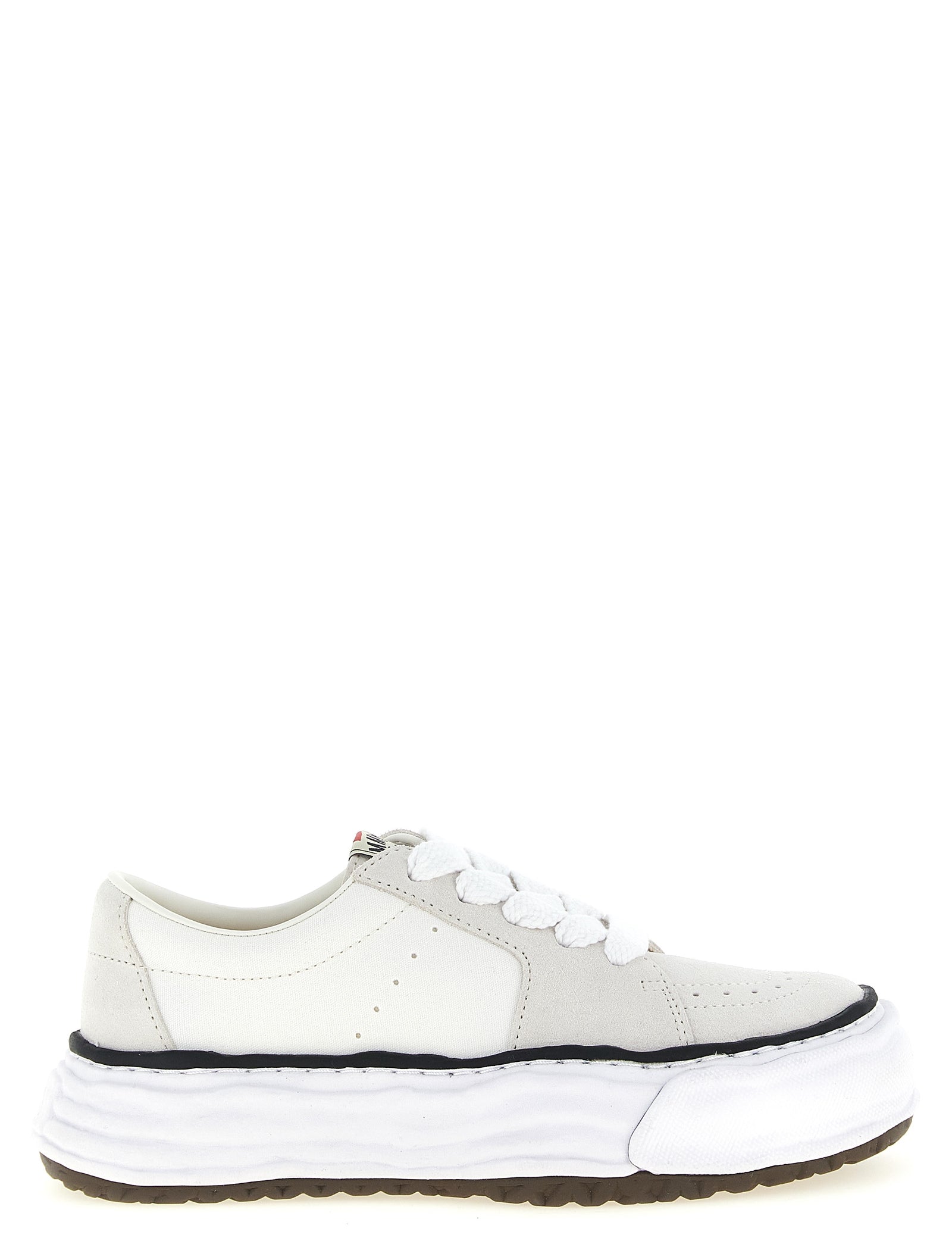 Maison Mihara Yasuhiro White Cowhide Platform Sneakers