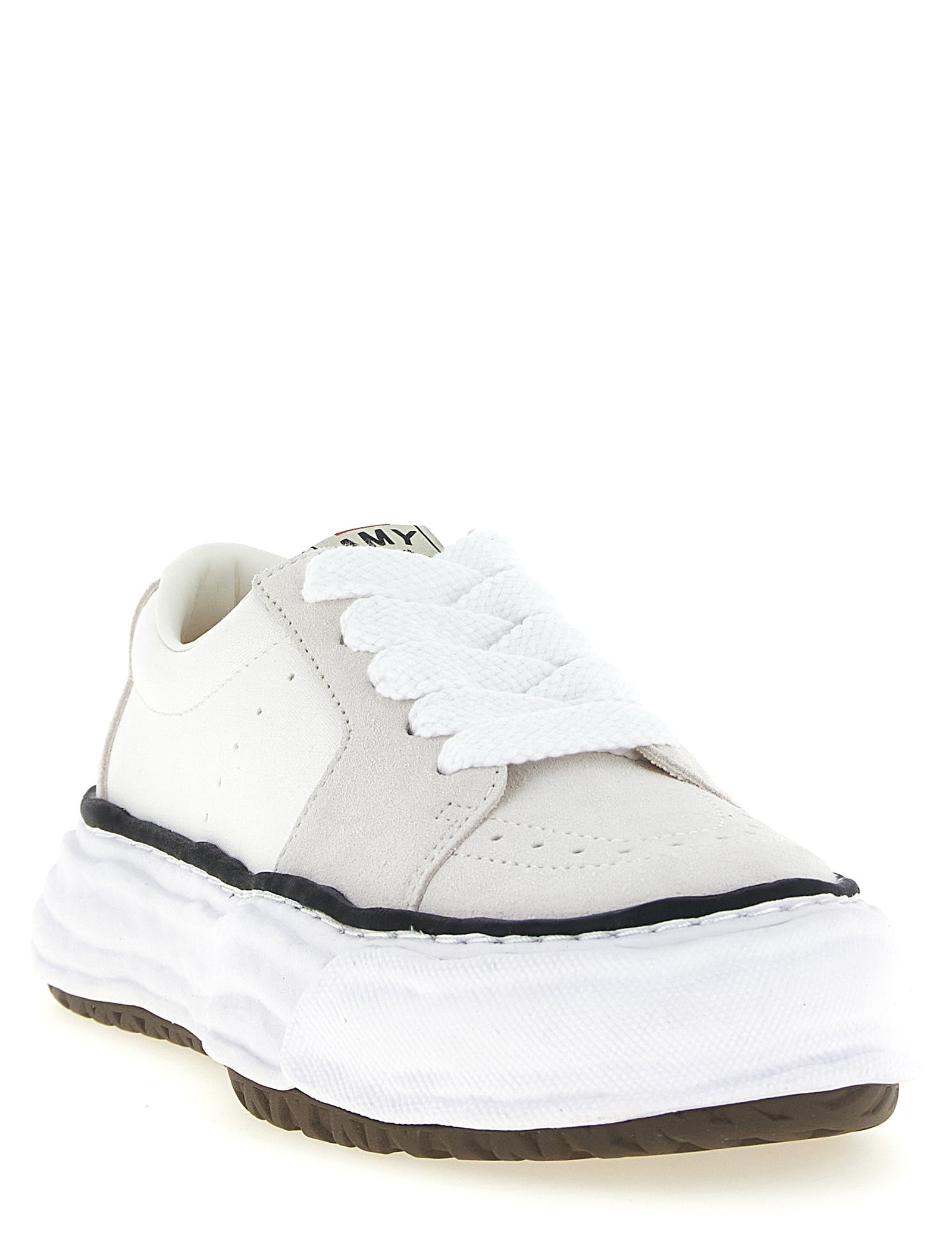 Maison Mihara Yasuhiro White Cowhide Platform Sneakers