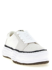 Maison Mihara Yasuhiro White Cowhide Platform Sneakers
