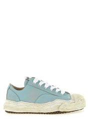 Maison Mihara Yasuhiro Light Blue Cowhide Low Top Sneakers