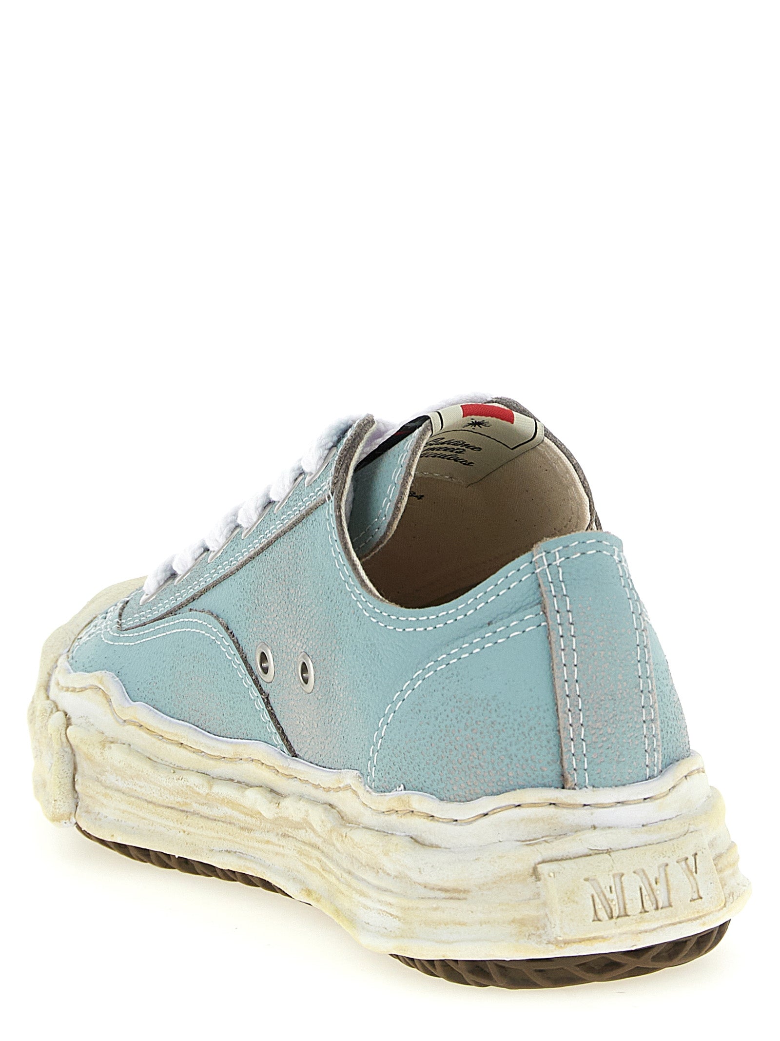 Maison Mihara Yasuhiro Light Blue Cowhide Low Top Sneakers