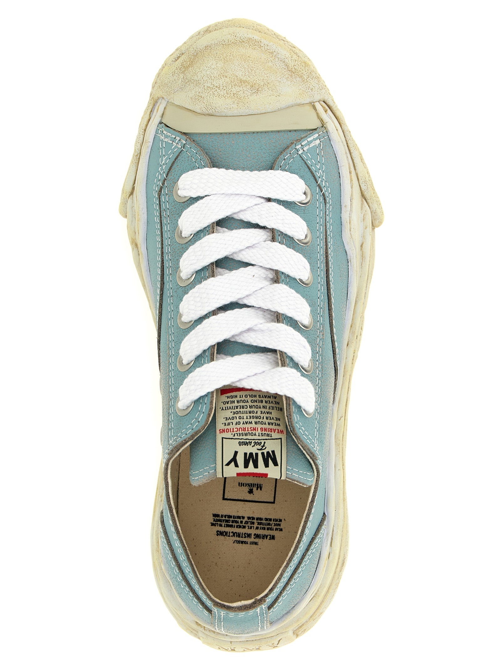 Maison Mihara Yasuhiro Light Blue Cowhide Low Top Sneakers
