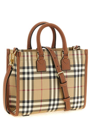 Burberry Beige Polyurethane Mini Shopping Bag