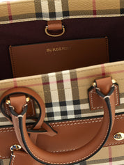 Burberry Beige Polyurethane Mini Shopping Bag