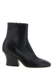 Jil Sander Black Calfskin Ankle Boots