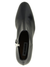 Jil Sander Black Calfskin Ankle Boots