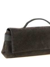 Brunello Cucinelli Brown Calfskin Clutch Bag