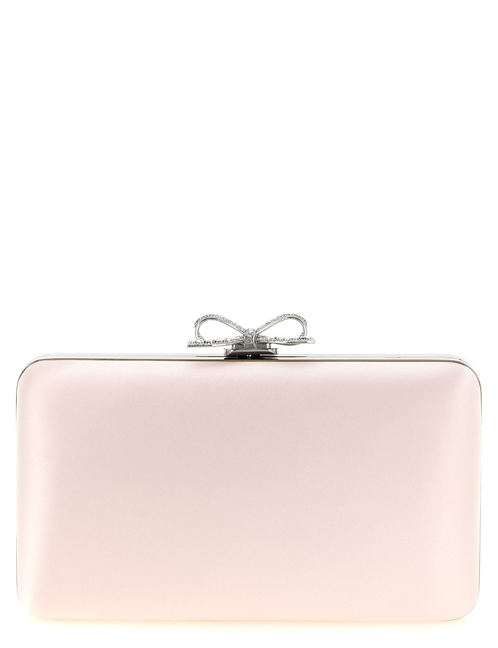 Self-Portrait Pink Polyester Clutch Bag