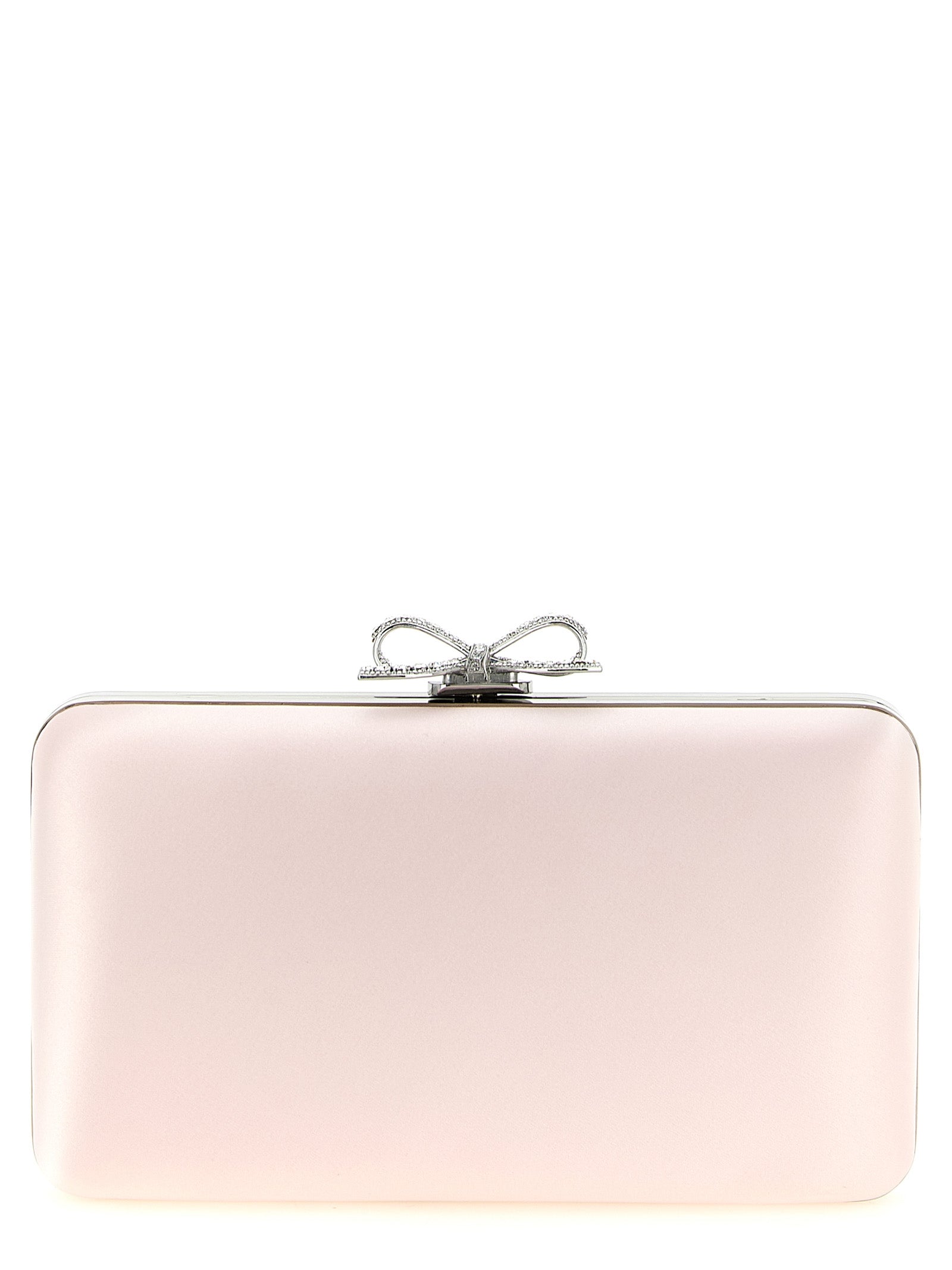 Self-Portrait Pink Polyester Clutch Bag