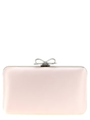 Self-Portrait Pink Polyester Clutch Bag