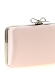 Self-Portrait Pink Polyester Clutch Bag