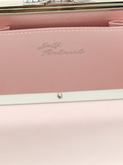 Self-Portrait Pink Polyester Clutch Bag