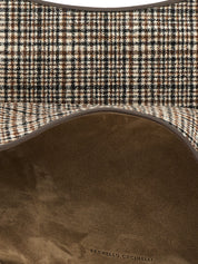 Brunello Cucinelli Brown Alpaca Leather Tote Bag