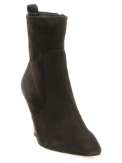 Brunello Cucinelli Brown Calfskin Ankle Boots