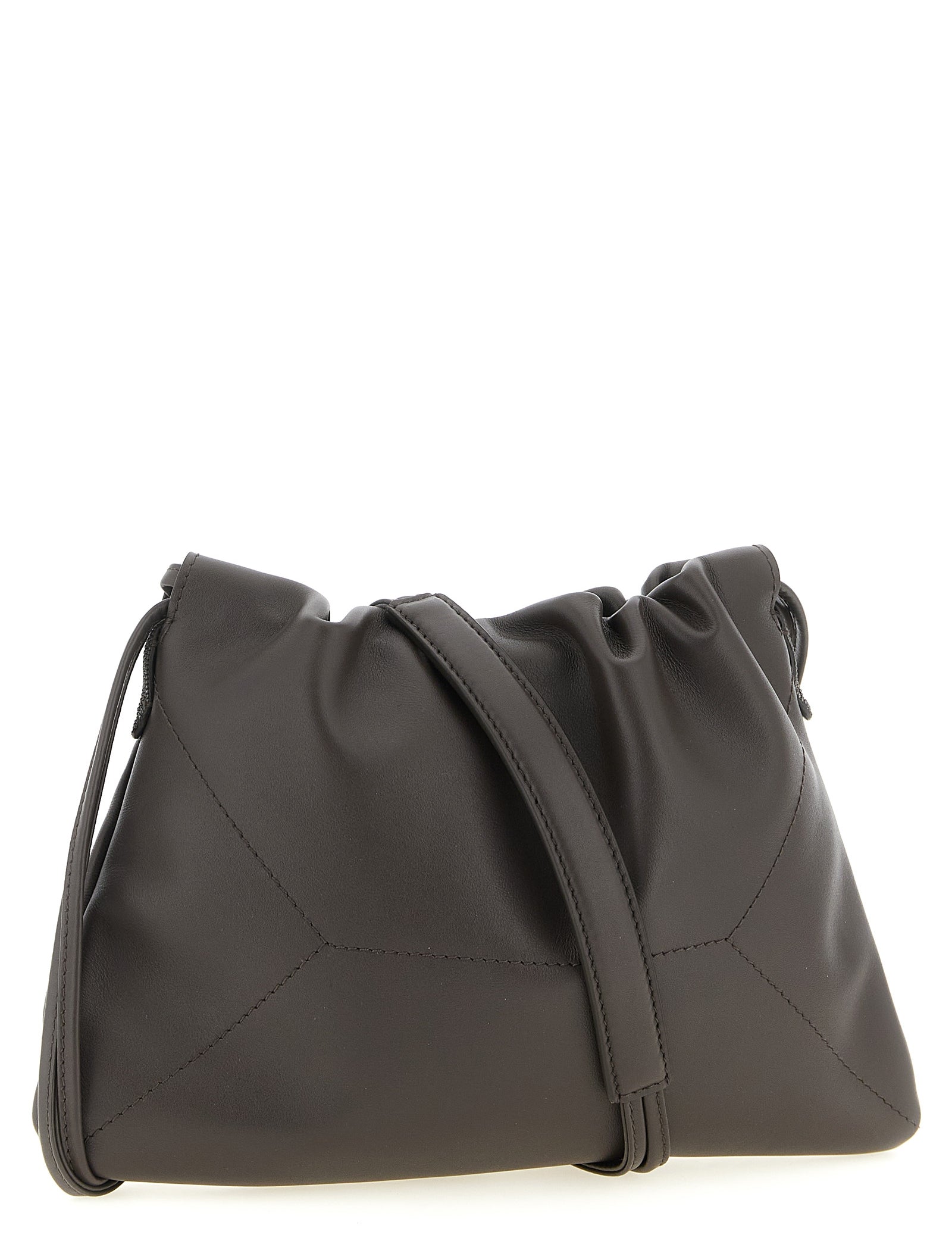 Brunello Cucinelli Brown Calfskin Clutch Bag