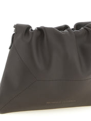 Brunello Cucinelli Brown Calfskin Clutch Bag