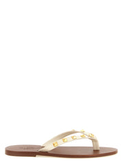Valentino Garavani White Calfskin Slides