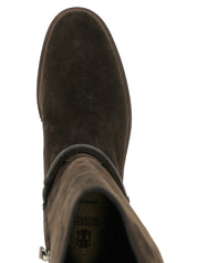 Brunello Cucinelli Black Calfskin Over The Knee Boots