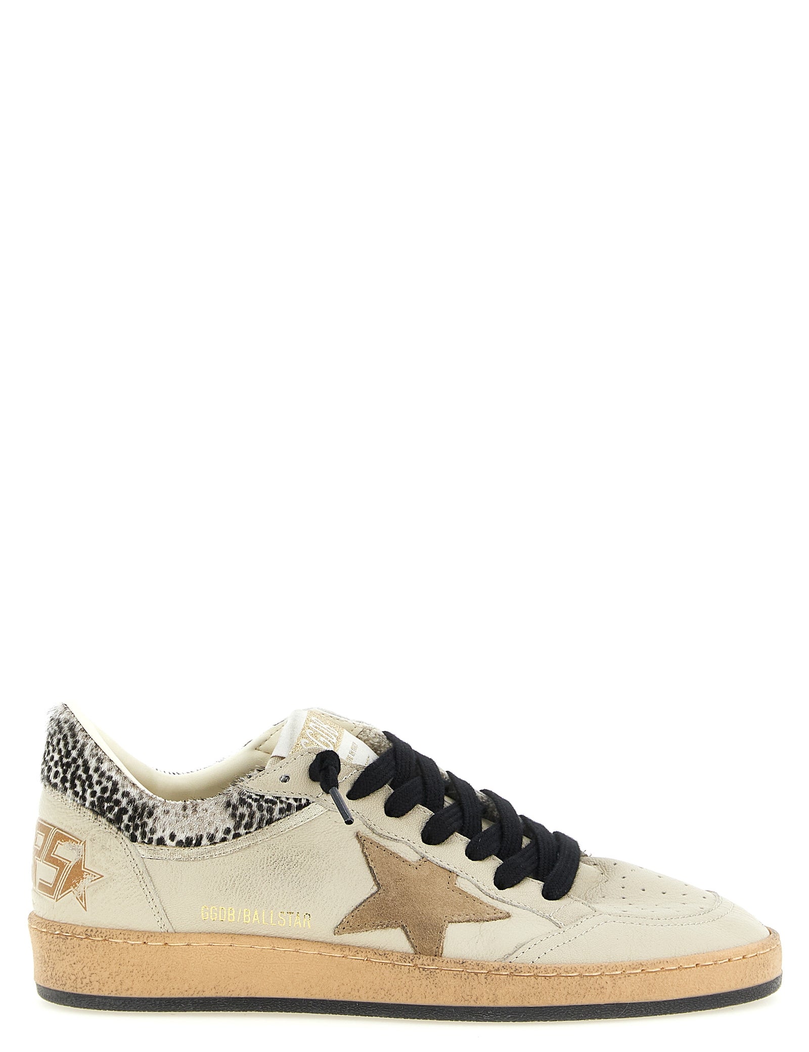 Golden Goose Beige Goatskin Low Top Sneakers