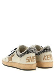 Golden Goose Beige Goatskin Low Top Sneakers