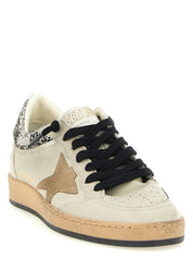 Golden Goose Beige Goatskin Low Top Sneakers
