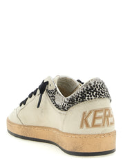 Golden Goose Beige Goatskin Low Top Sneakers