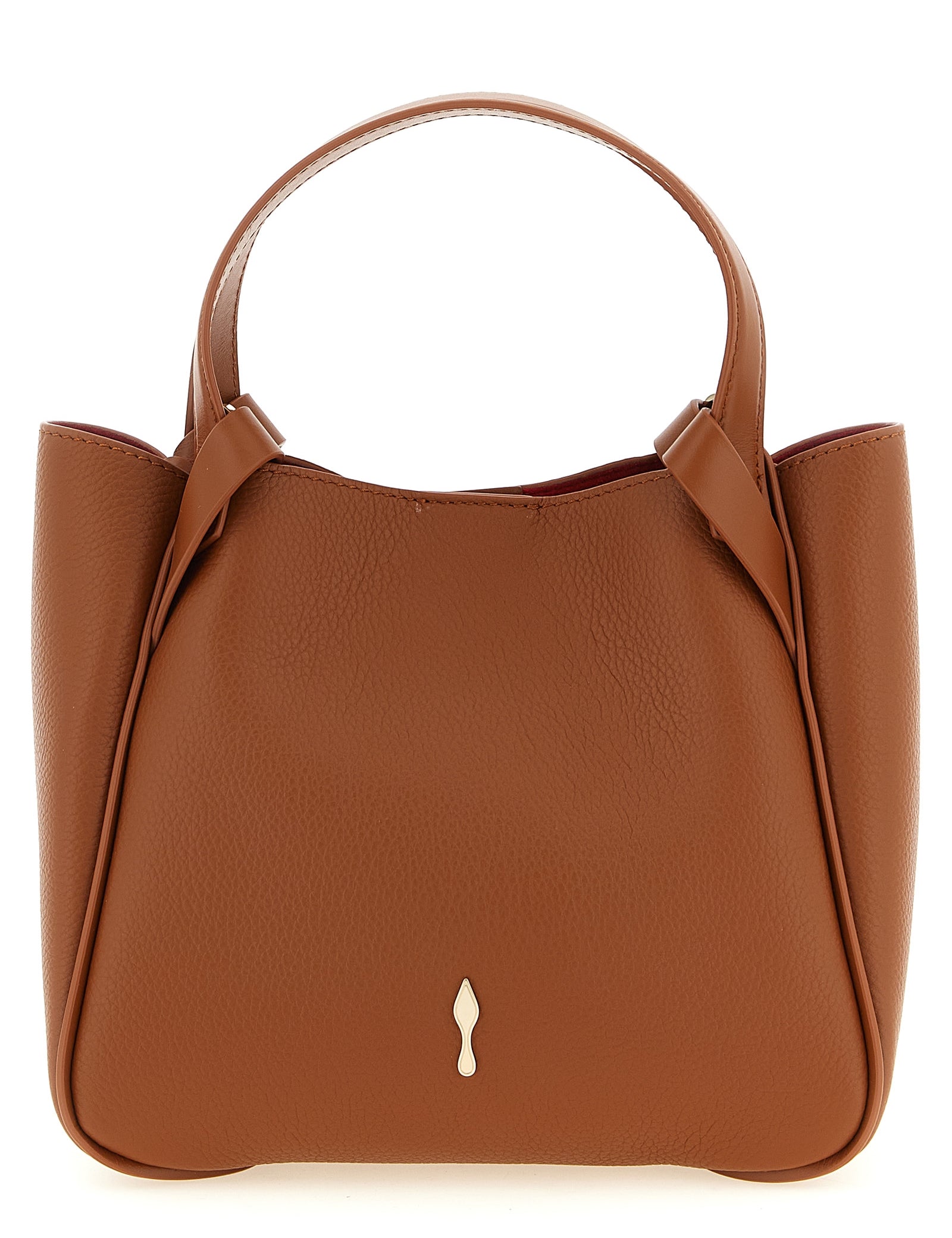 Christian Louboutin Brown Calfskin Mini Shopping Bag