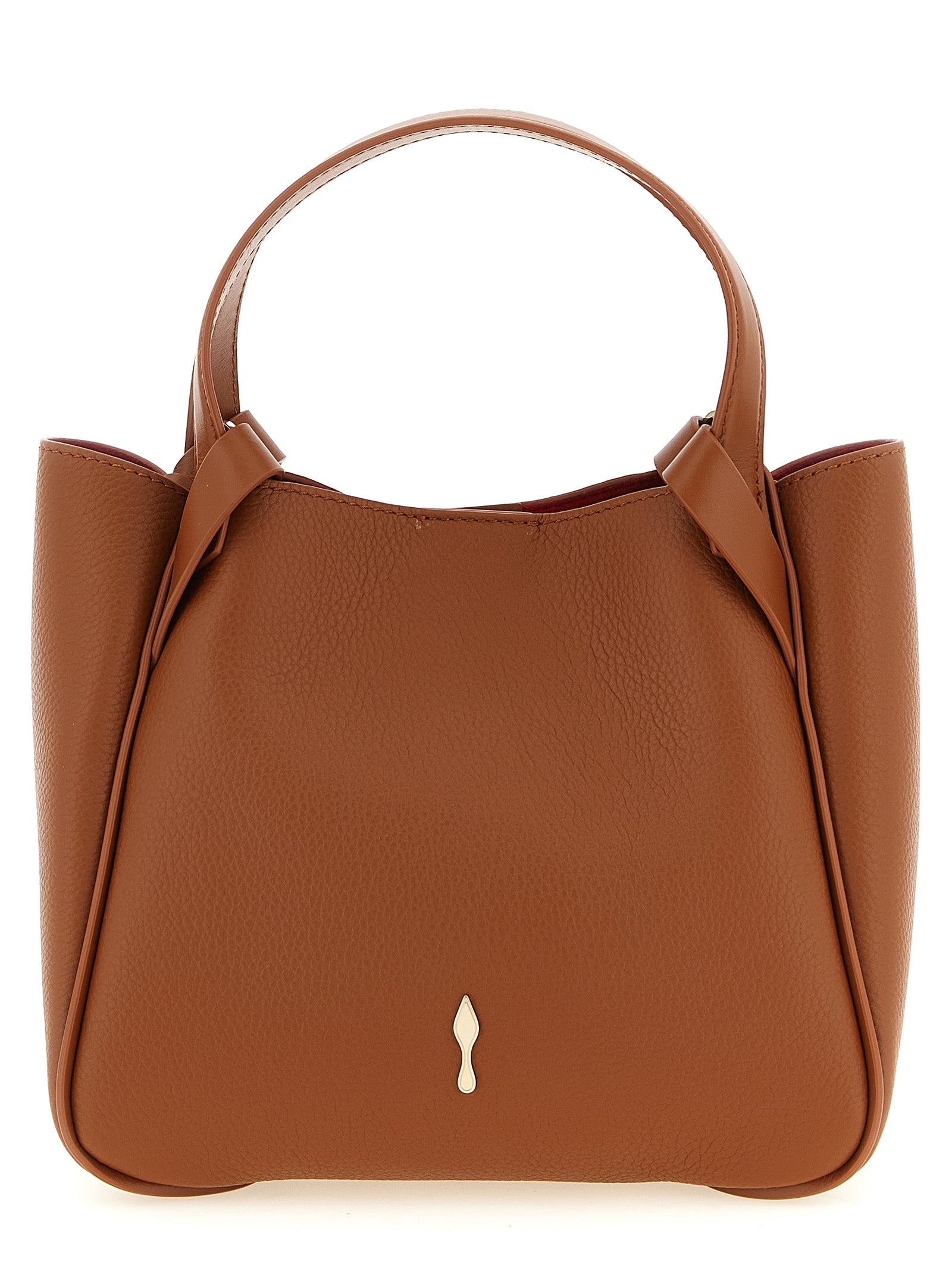 Christian Louboutin Brown Calfskin Mini Shopping Bag