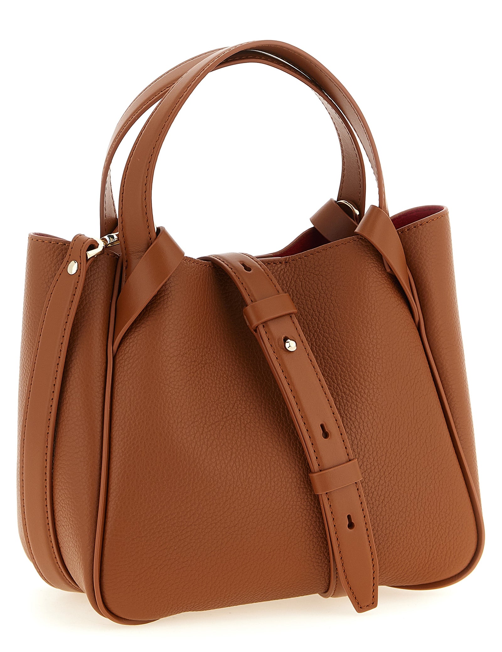 Christian Louboutin Brown Calfskin Mini Shopping Bag