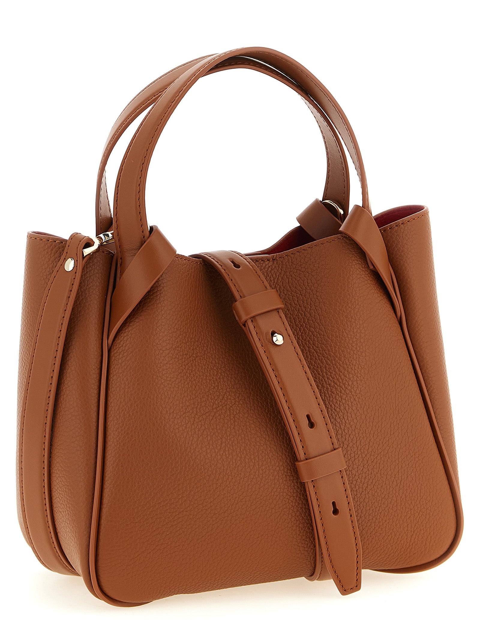 Christian Louboutin Brown Calfskin Mini Shopping Bag