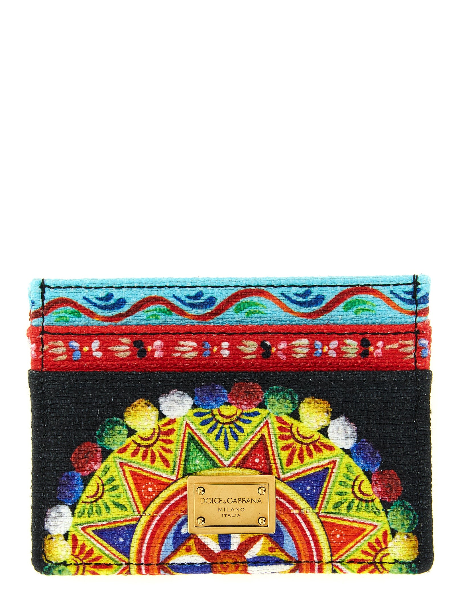 Dolce & Gabbana Multicolor Cotton Cardholder