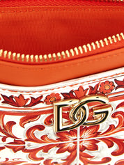 Dolce & Gabbana Orange Calfskin Cardholder