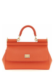 Dolce & Gabbana Orange Calfskin Mini Handbag
