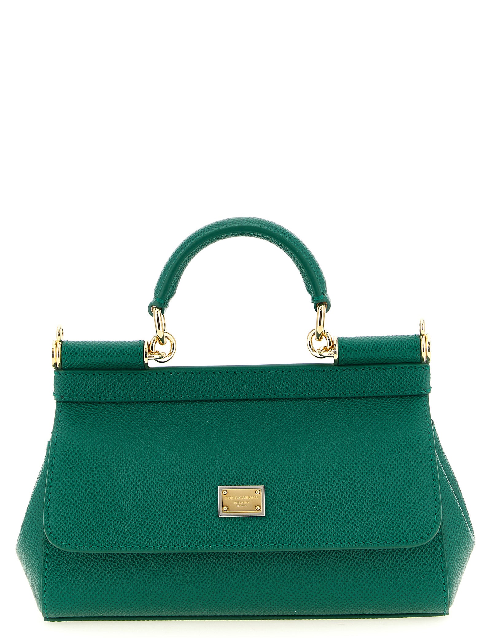 Dolce & Gabbana Green Calfskin Mini Handbag