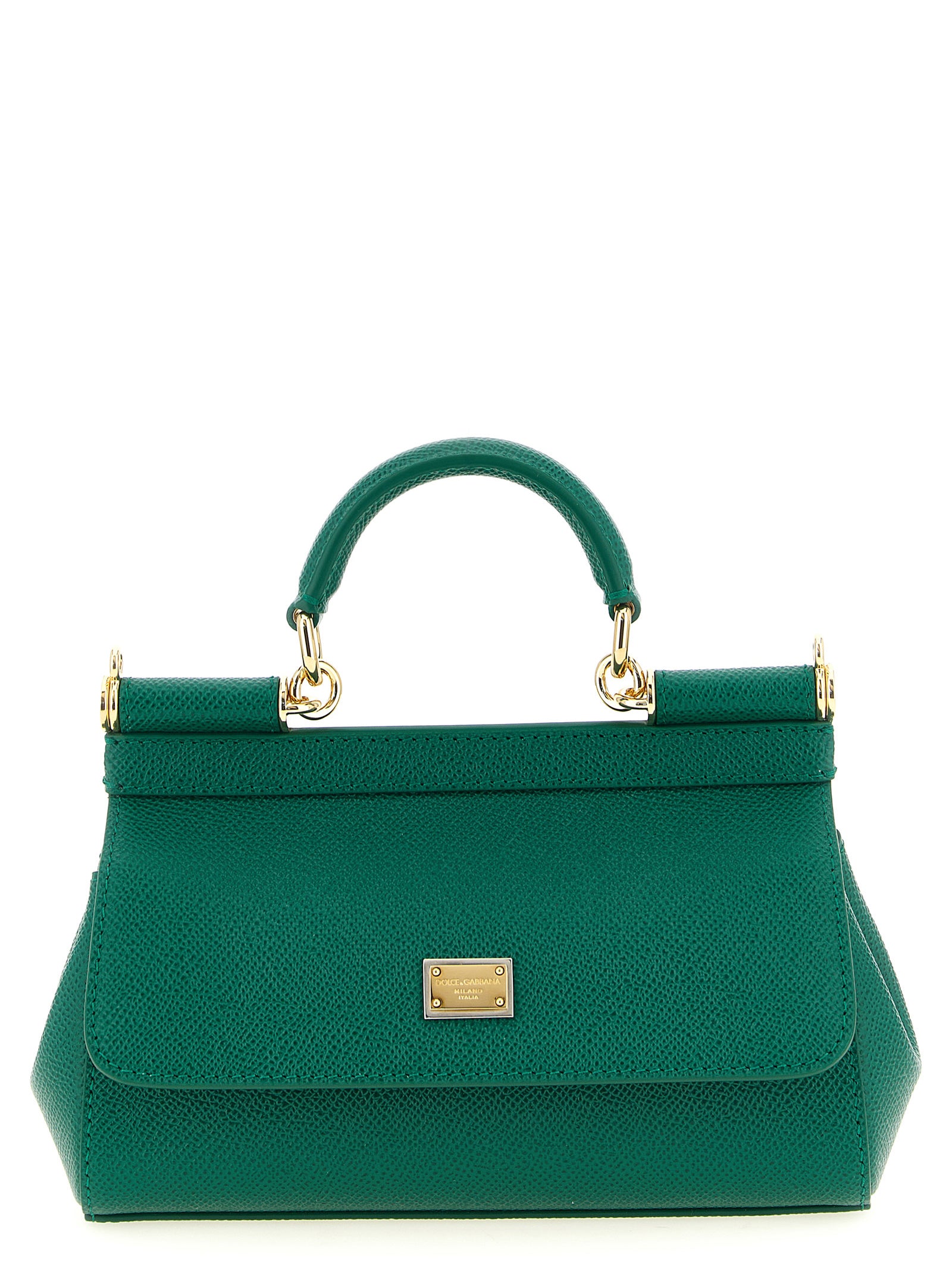 Dolce & Gabbana Green Calfskin Mini Handbag