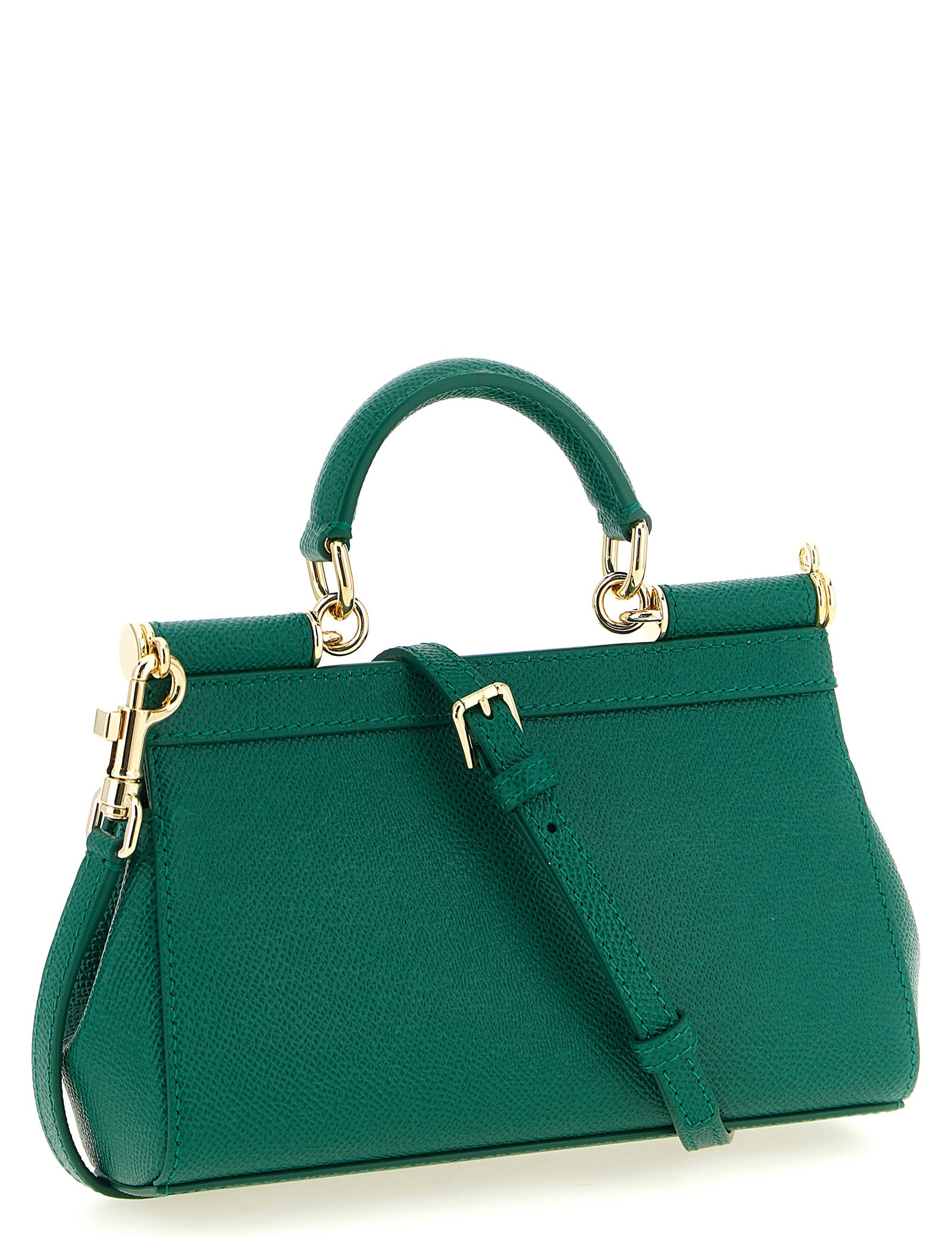 Dolce & Gabbana Green Calfskin Mini Handbag