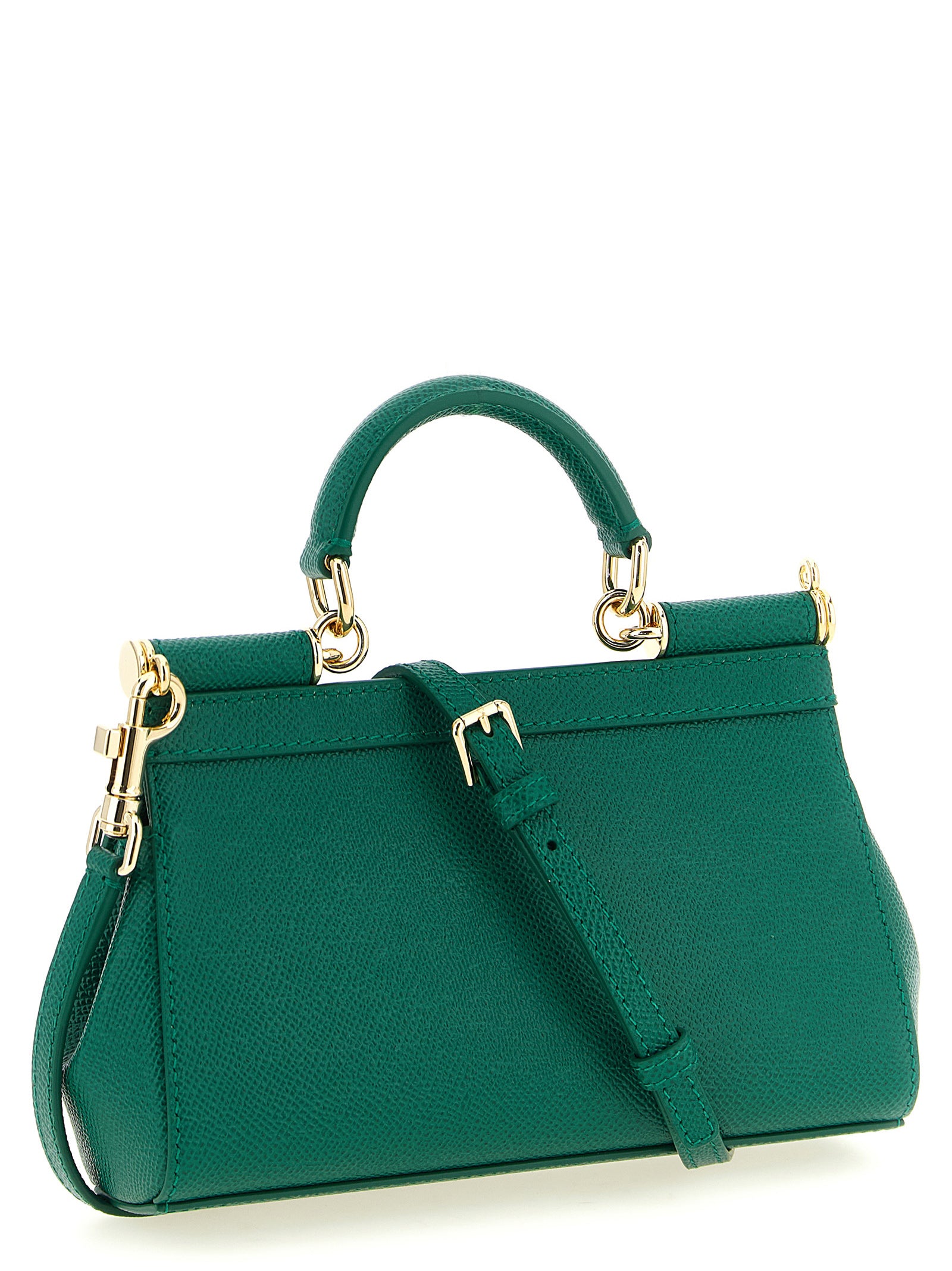 Dolce & Gabbana Green Calfskin Mini Handbag