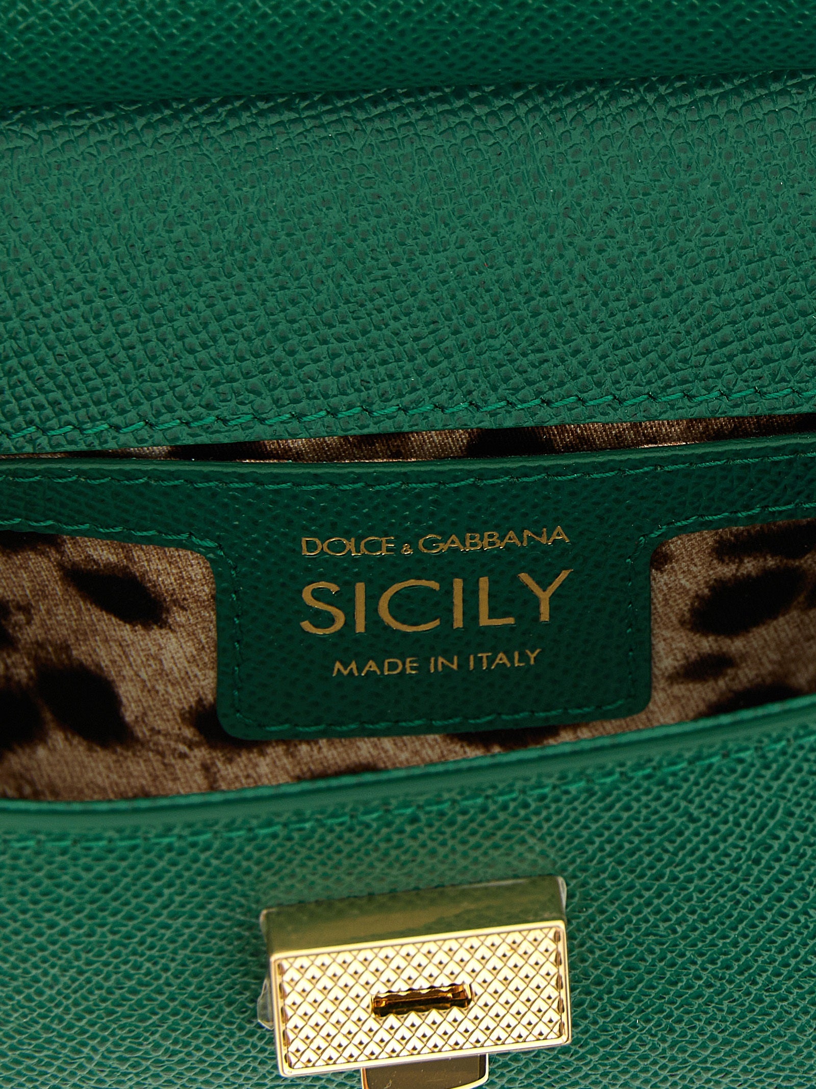 Dolce & Gabbana Green Calfskin Mini Handbag