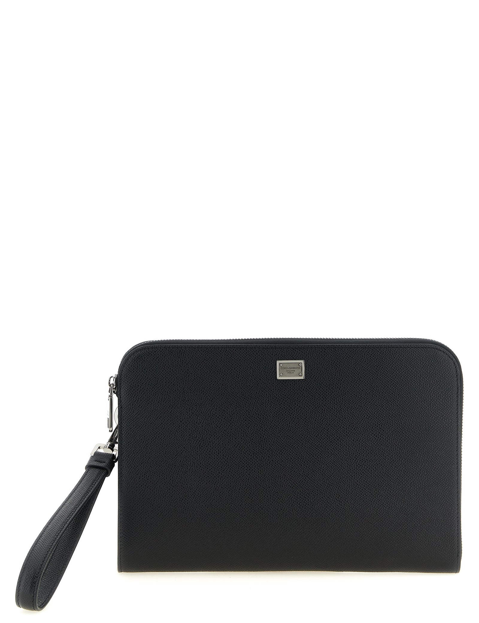 Dolce & Gabbana Black Calfskin Clutch Bag