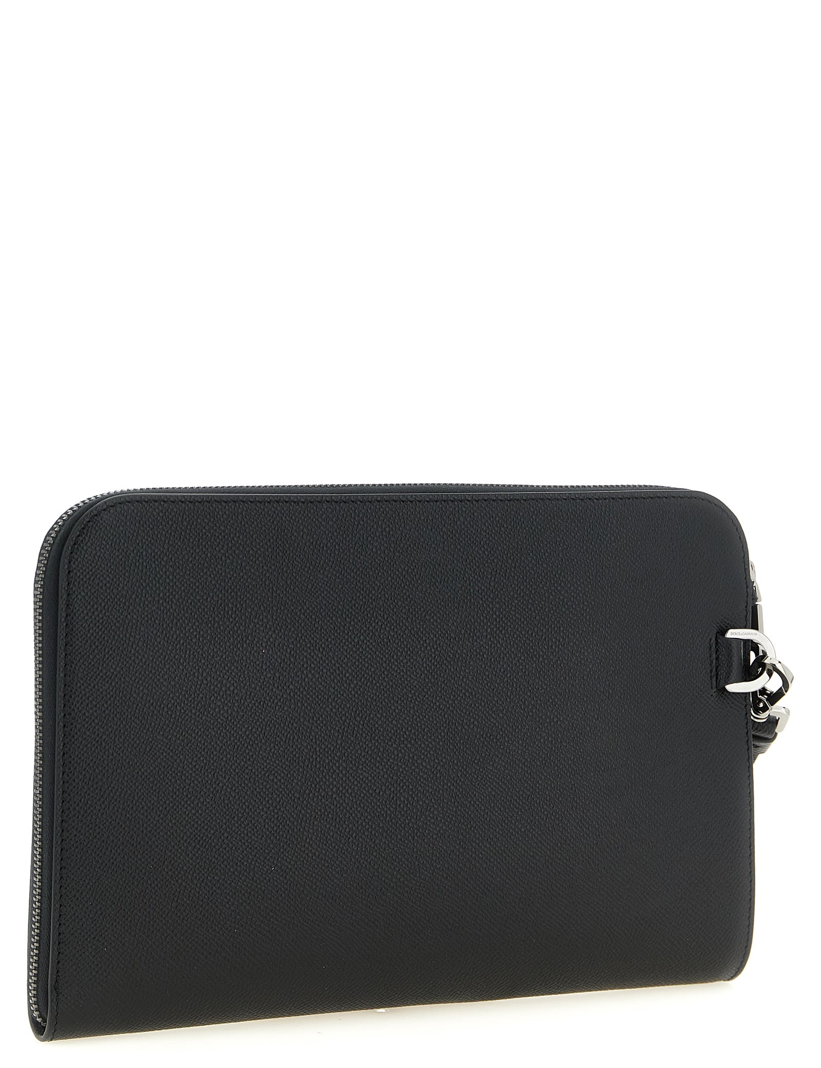 Dolce & Gabbana Black Calfskin Clutch Bag