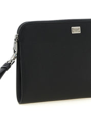 Dolce & Gabbana Black Calfskin Clutch Bag