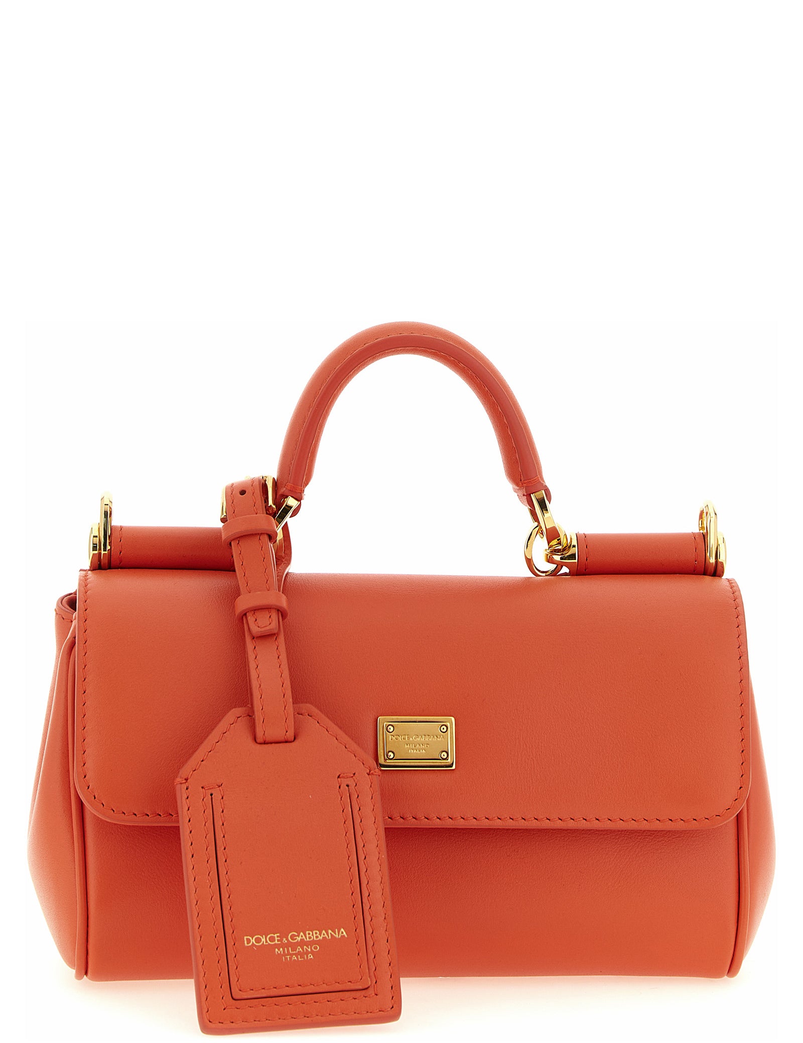 Dolce & Gabbana Orange Calfskin Mini Handbag